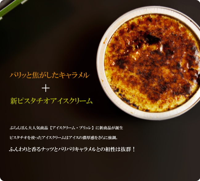 アイスクリームブリュレ【ピスタチオ】